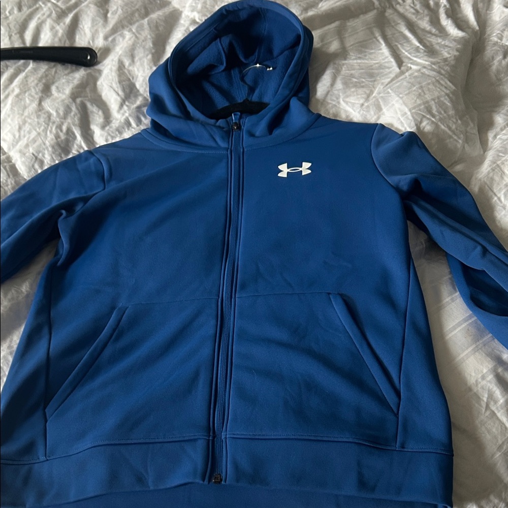 Under Armour Kids Royal Blue Zip-Up Hoodie